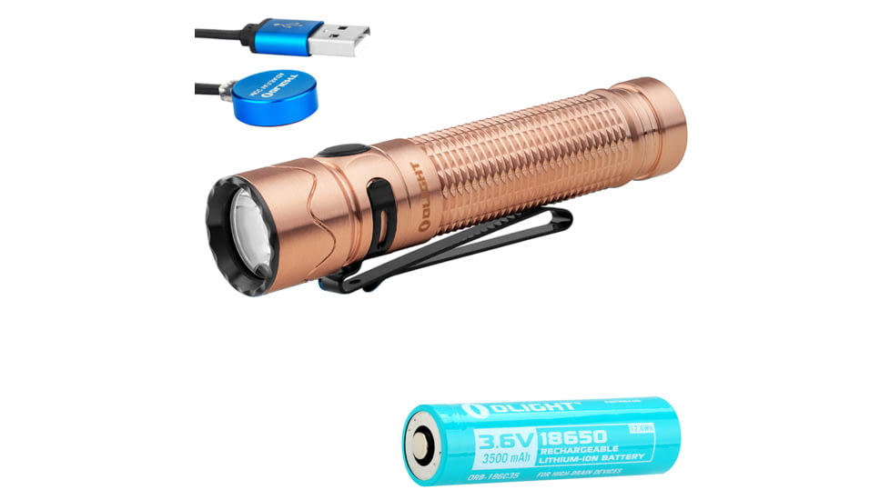 Olight Warrior Mini 2 Rechargeable EDC LED Flashlight, 1750 Lumens, Copper, FL-OL-WARMINI2-CU