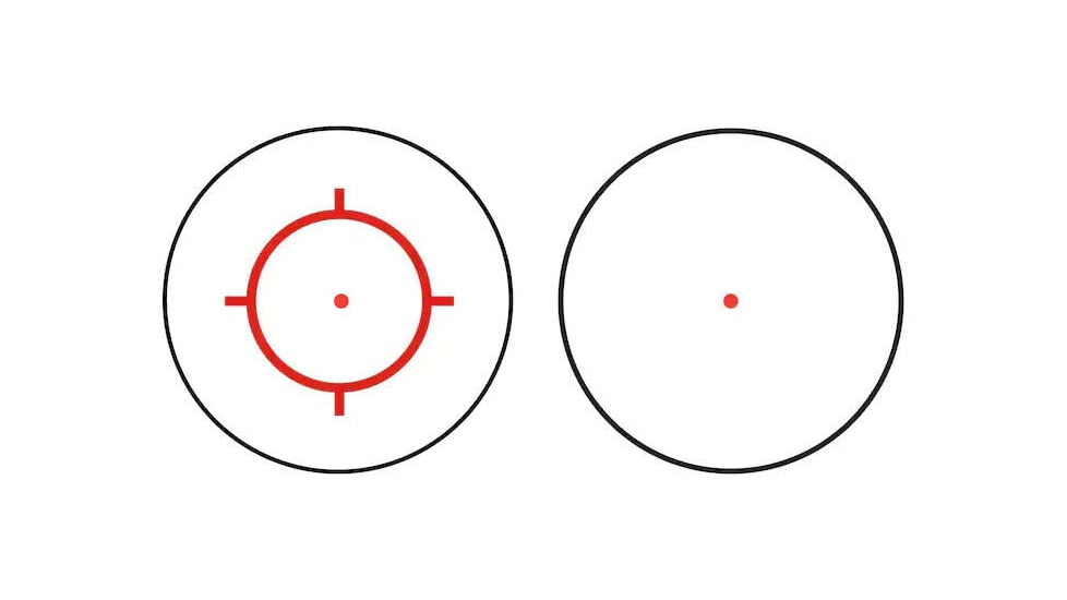 Osight S Reflex Red Dot Sight, 1x, 21x14mm, 2 MOA Dot and 32 MOA Circle with Magnetic USB-C Rechargeable Charging Cover, Black, 6978095650087