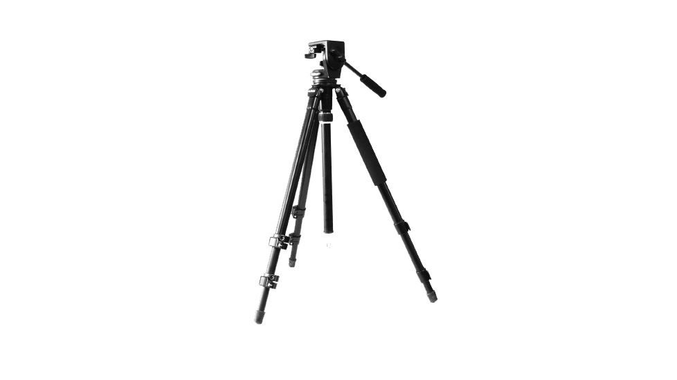 Olivon 2-Way Fluid Head 18 lb Load Capacity TR154-11 Tripod, Black, Medium OLTR15411-US