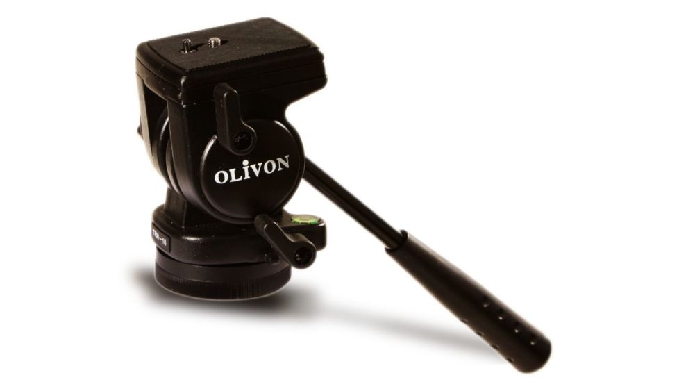 Olivon 2-Way Fluid Head 44 lb Load Capacity TR197-16 Tripod, Black, Medium OLTR19716-US