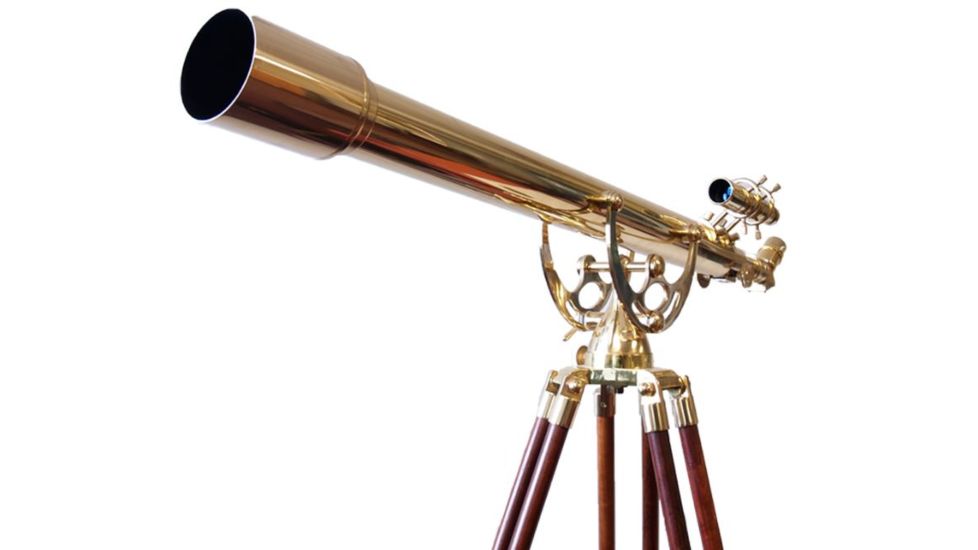 Olivon Brass 80mm Objective Lens Diameter 900mm Focal Length Telescope, Brass, Large OLBR80900-US
