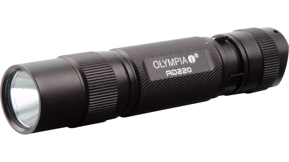 Olympia AD220 High-Performance Flashlight, Black AD220