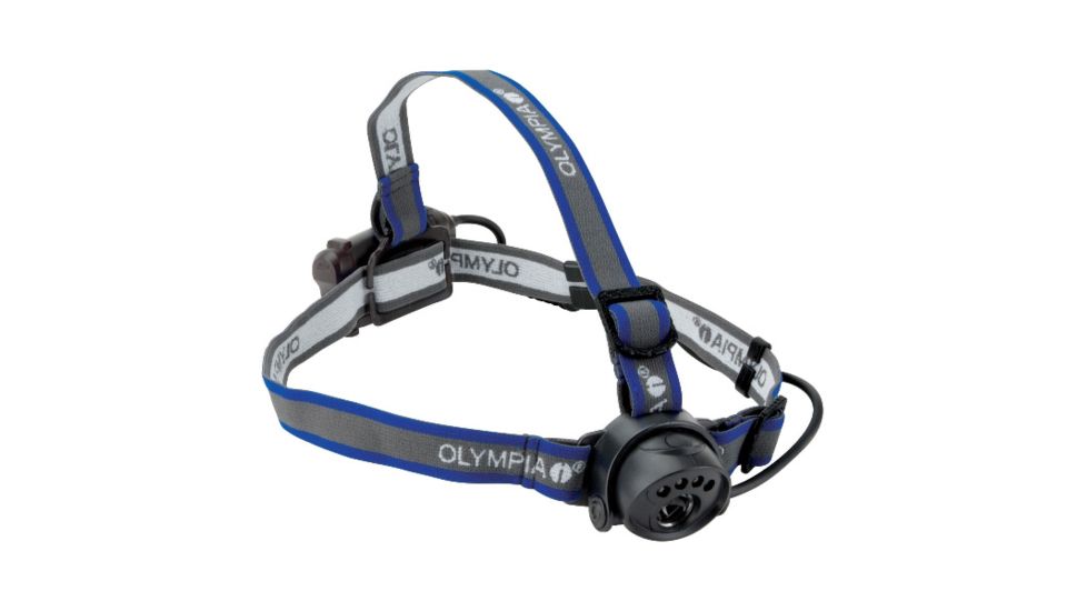 Olympia Cree XP-C LED Headlamp, Gray with Blue Stripe EX080