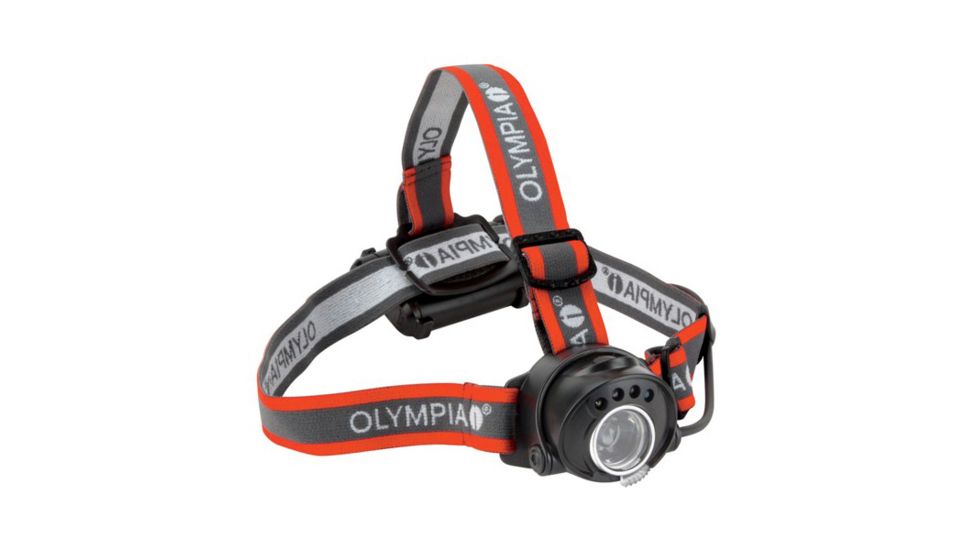 Olympia Cree XP-C LED Headlamp, Gray with Red Stripe EX100