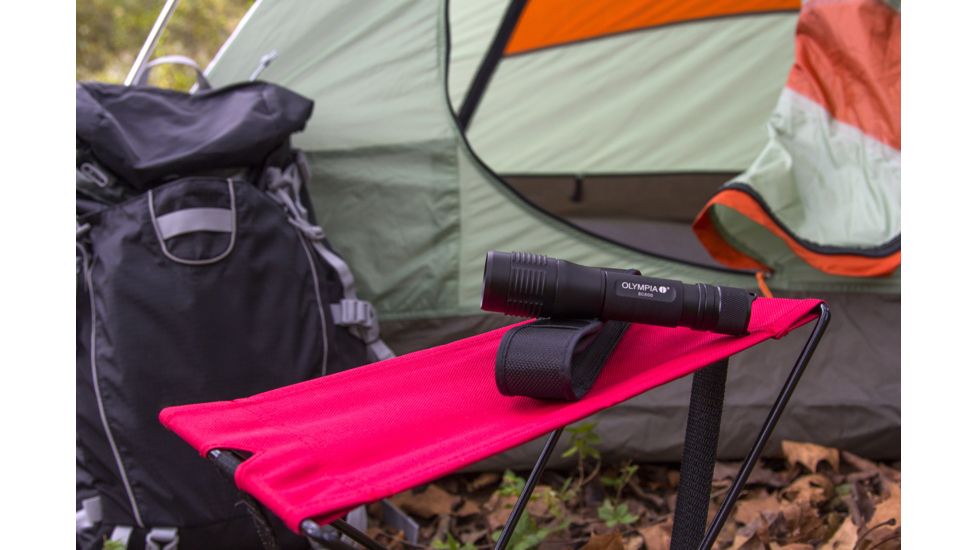 Olympia RG260 High-Performance Rugged Flashlight, Black RG260