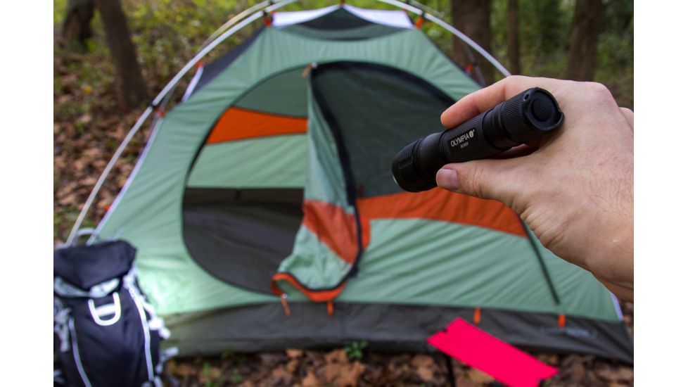 Olympia RG850 High-Performance Rugged Flashlight, Black RG850