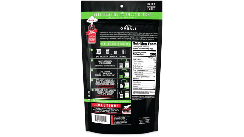 OMEALS Chickpea Masala, 20.2 oz, Multi, 7.5 inches x 1 inch x 11.25 inches, OMEV6
