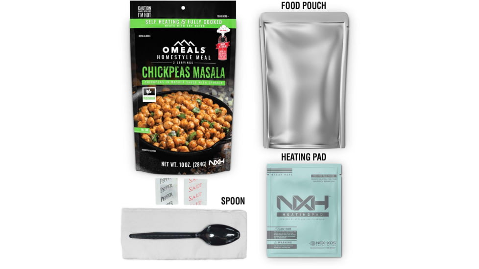 OMEALS Chickpea Masala, 20.2 oz, Multi, 7.5 inches x 1 inch x 11.25 inches, OMEV6