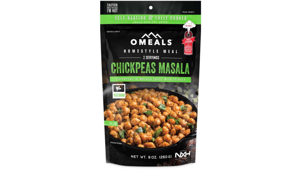 OMEALS Chickpea Masala, 20.2 oz, Multi, 7.5 inches x 1 inch x 11.25 inches, OMEV6