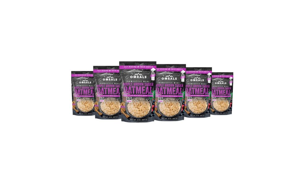 Omeals Maple Brown Sugar Oatmeal, 6 pack, 7.5 inches x 2 inches x 10.75 inches OMEB2X6