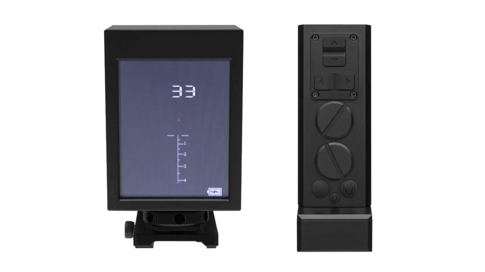 Omega II Mil-Dot Reticle Sight, 2X-6X Zoom, 1-1/2in X 2in LCD, 1080p HD, Black, 35367