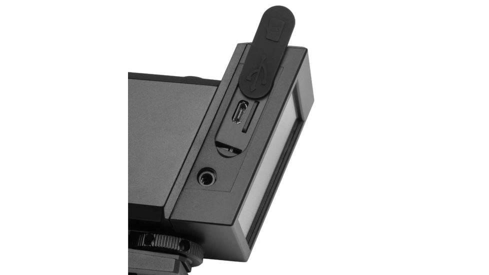 Omega II Mil-Dot Reticle Sight, 2X-6X Zoom, 1-1/2in X 2in LCD, 1080p HD, Black, 35367