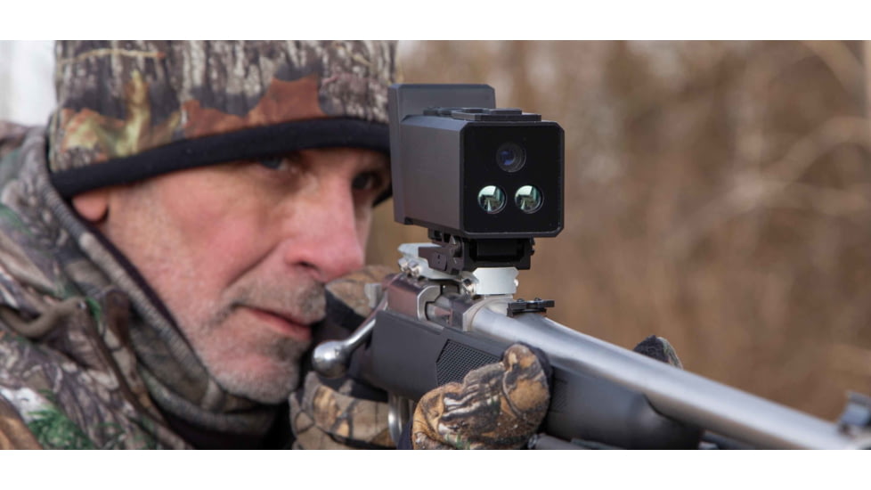 Omega II Mil-Dot Reticle Sight, 2X-6X Zoom, 1-1/2in X 2in LCD, 1080p HD, Black, 35367