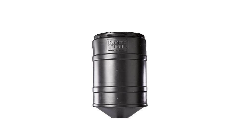 On Time Wildlife Feeders Barrel Only, 150 Lb, Black 00603