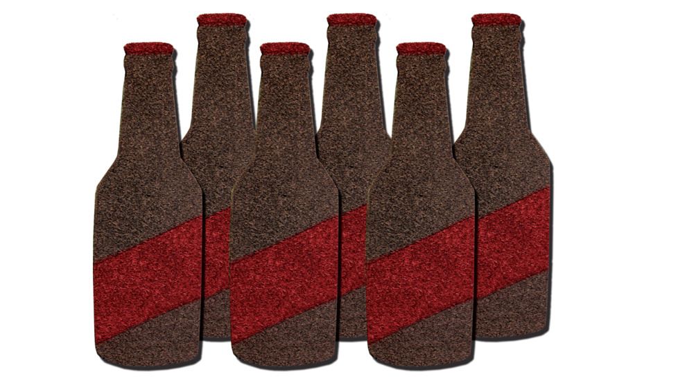 Oncore Targets 6 Pack Bottles Self-Healing Archery Target, Brown, Red, FN5