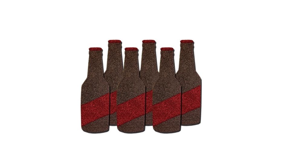 Oncore Targets 6 Pack Bottles Self-Healing Archery Target, Brown, Red FN5