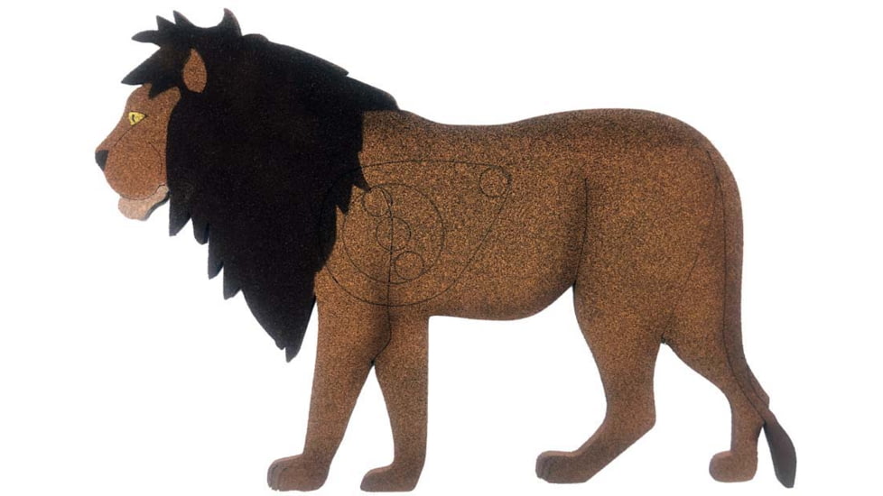 Oncore Targets Lion Self-Healing Archery Target, Brown, Medium, SF-1