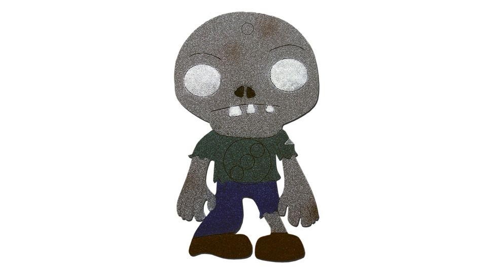 Oncore Targets Zombie Self-Healing Archery Target, Kid, Gray/Green/Blue/Brown/White, Small, Z3