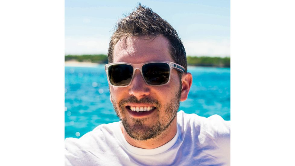 One Bankroll Sunglasses, Matte Crystal w/ Wood, 21984