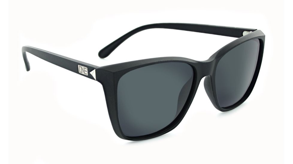 One Diva Rose Sunglasses - Women's, Shiny Black and Silver, 22062