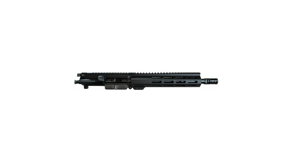 One Horse AR-15 5.56x45mm NATO 10.5in Upper Receiver, Medium, Pistol Length, 1-7 Twist, 1/2x28, Flash Hider, Matte, Black, OH-CU02