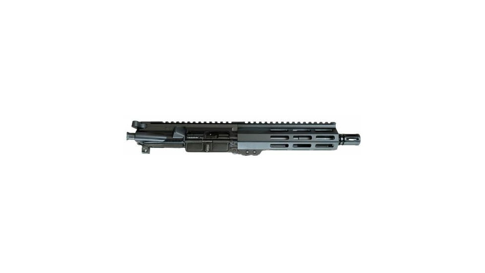 One Horse AR-15 .300 AAC Blackout 7.5in Upper Receiver, Medium, Pistol Length, 1-7 Twist, 5/8x24, Flash Hider, Matte, Black, OH-CU06