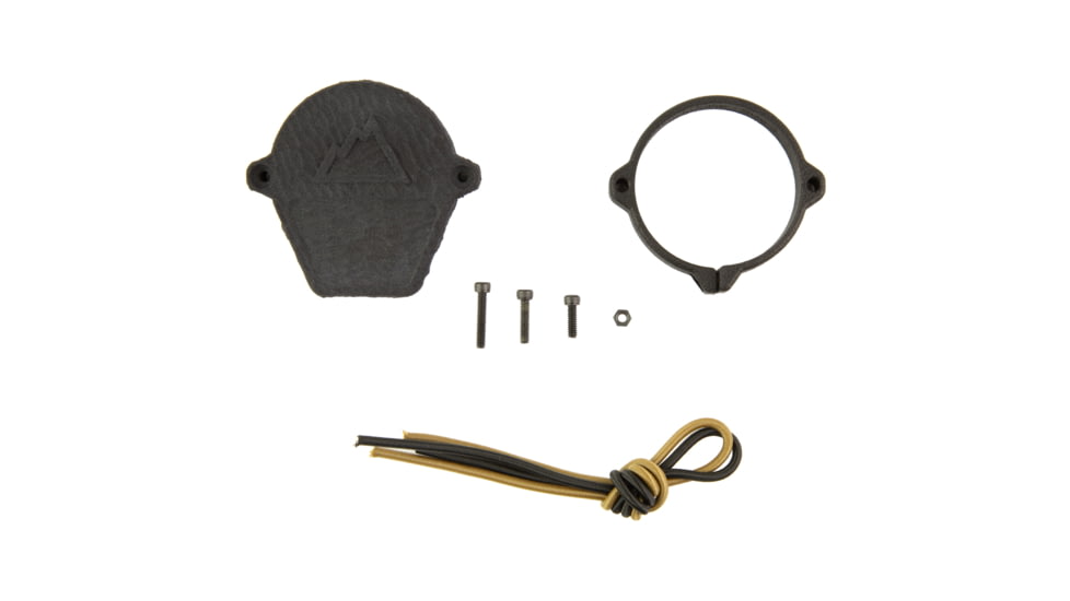 One Hundred Concepts Ruggedized Rear ScopeCap, Lens Cover, Fits 44.5-46.5mm Rear Optics, Matte Finish, Black, Includes ShockCollar OHC-RSC-3