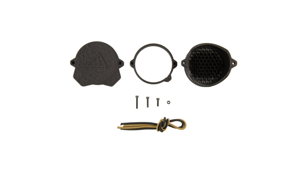 One Hundred Concepts ScopeCap Pro, Lens Cover, Fits 53MM Scope Lenses, Matte Finish, Black, Flip-up Cover, Includes Kill Flash and ShockCollar OHC-SCP-53
