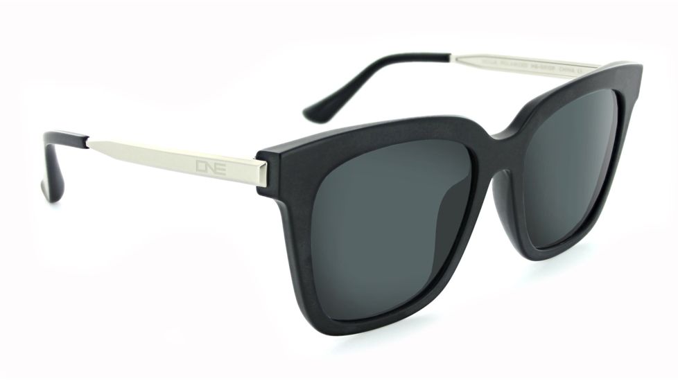 One Rialto Sunglasses - Women's, Matte Black and Matte Silver, 22066