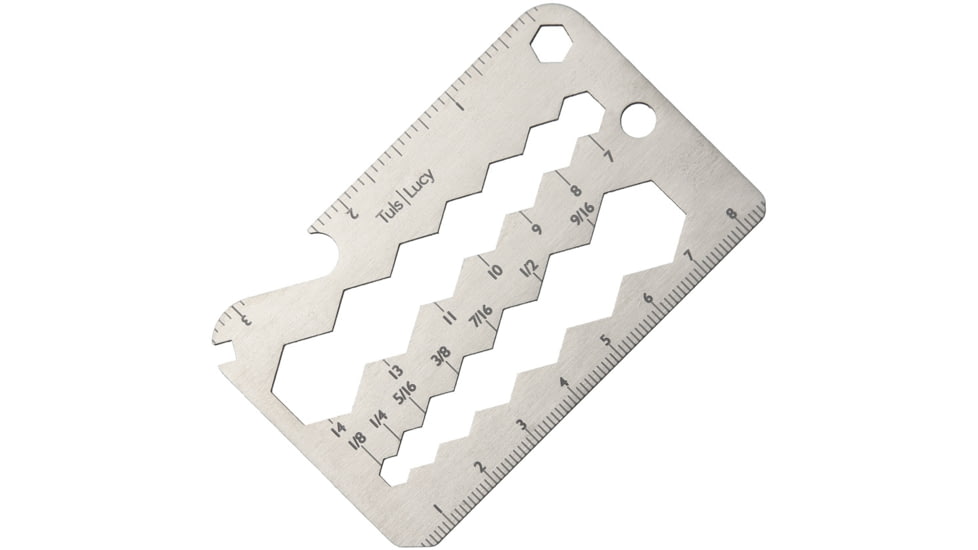 Onehundred Tuls Lucy Multi-tool, Titanium, Credit Card Size, 3.25in X 2.13in X .04in, 100.02.03.2 LUCY TI