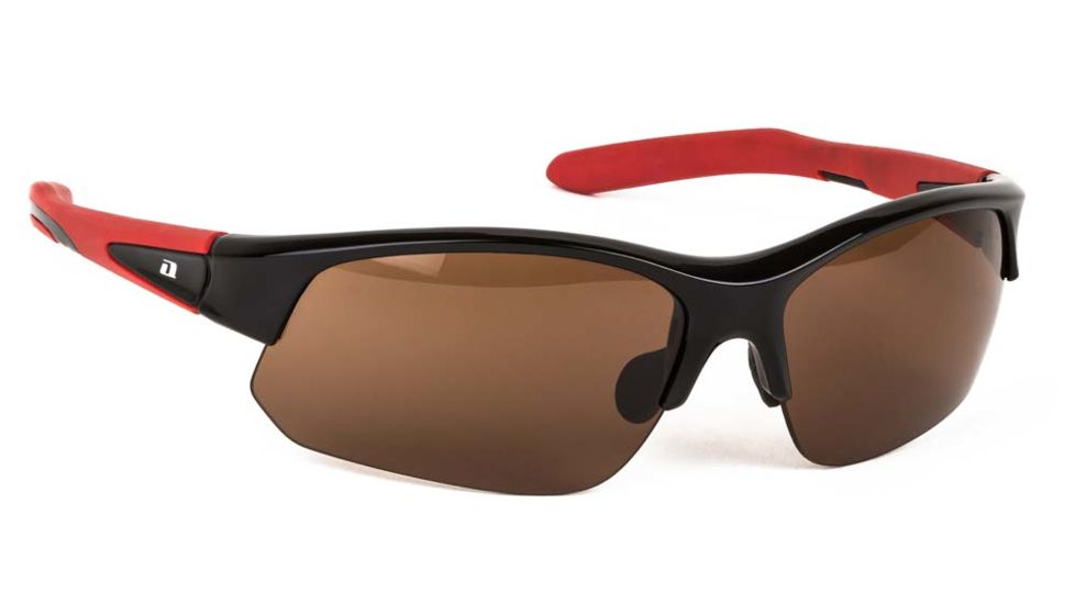 ONOS Allee Shrader Active Lifestyle Sunglasses, Black/Red, Brown, Medium to X-Large, 1661463