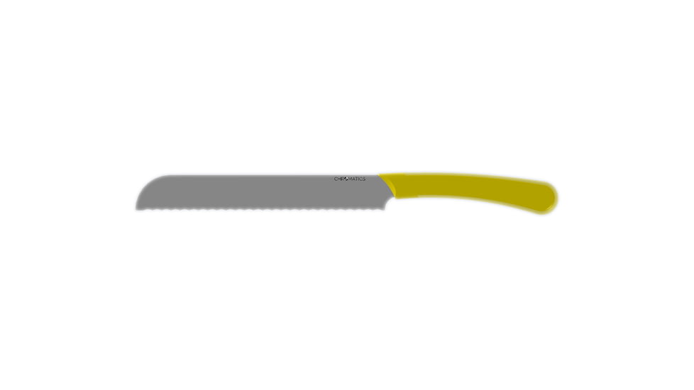 Ontario Knife Chromatics Bread Knife , 7.8in Blade, Plastic Handle, Small, 3520