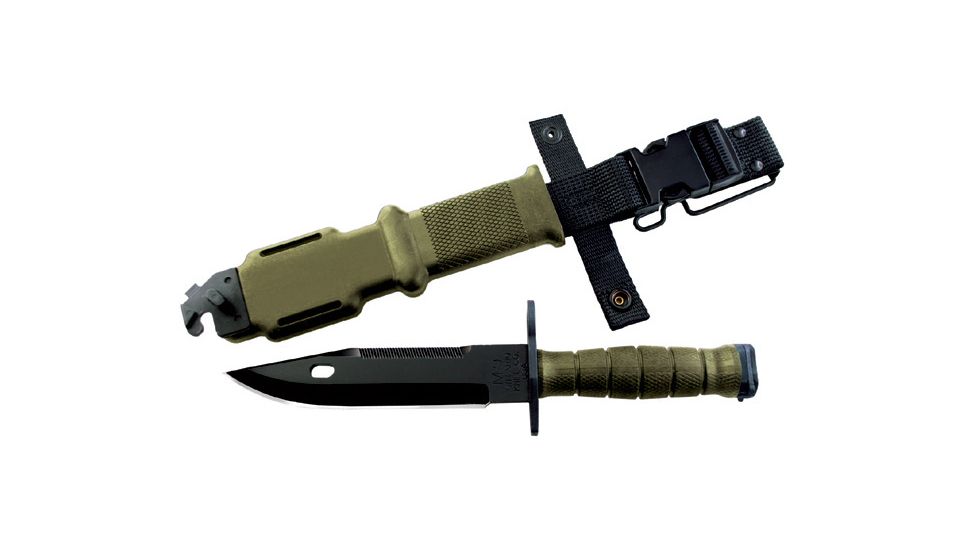 Ontario Knife M9 Bayonet With Scabbard, Green OK6220