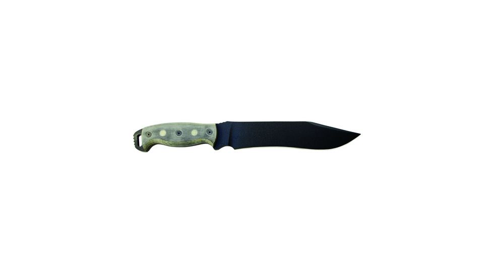 Ontario Knife Ns 6 - Black Micarta With Flor Drops - 9420BMF