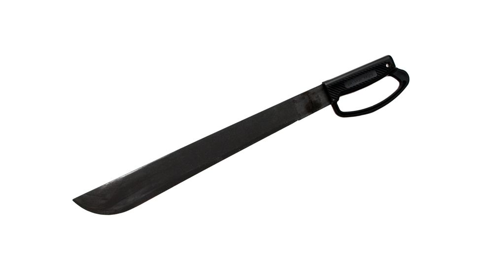 Ontario Knife OKC Knife, Black, 18in. Field D Handle, Bulk Package, Black 114369