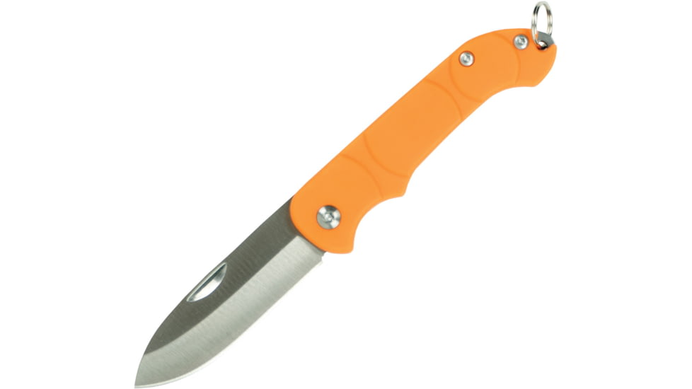 Ontario Knife OKC Traveler Knife, 2.13 satin finish stainless blade, Orange synthetic handle, 8901OR