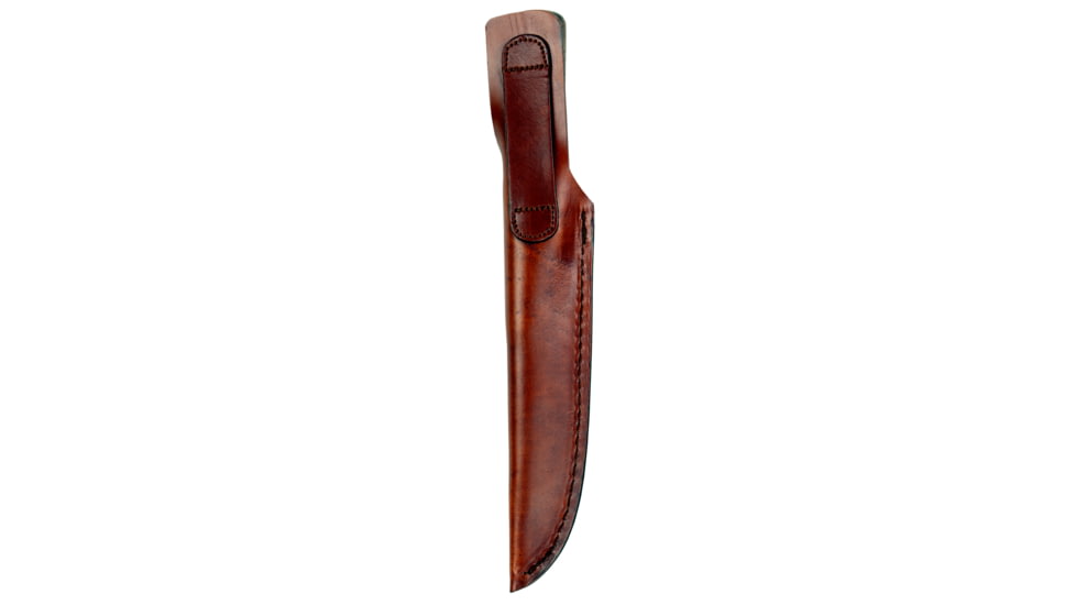 Ontario Knife Old Hickory Filet Knife, 6.4in Blade, Hardwood Handle, Leather Sheath, Small, 1275