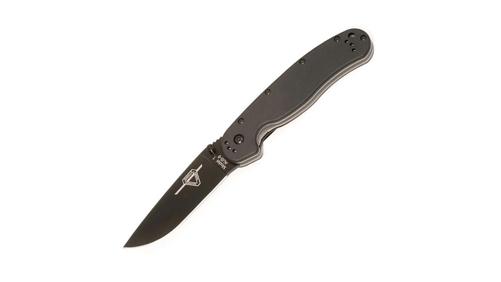 Ontario Knife Rat Folding Knife, Black Blade, Plain OK8846