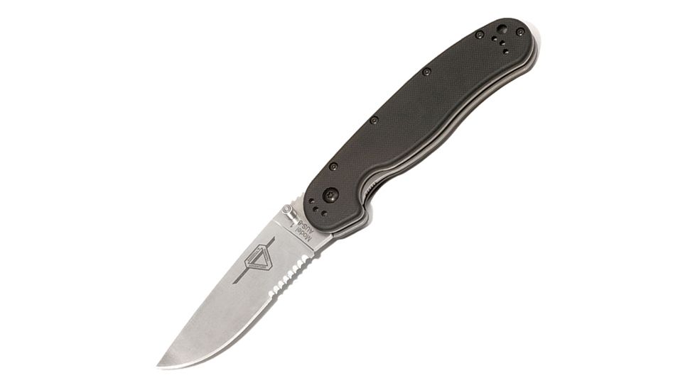 Ontario Knife Rat Folding Knife, Satin Blade, Combo OK8849