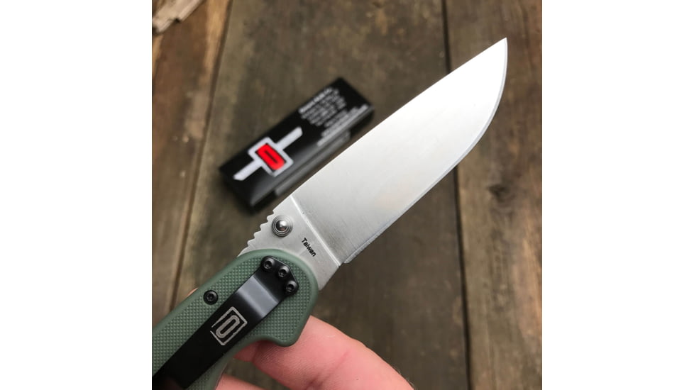 Ontario Knife RAT I Linerlock Folding Knife, 3.5in, AUS-8 Stainless, Foliage Handle, O8848FG