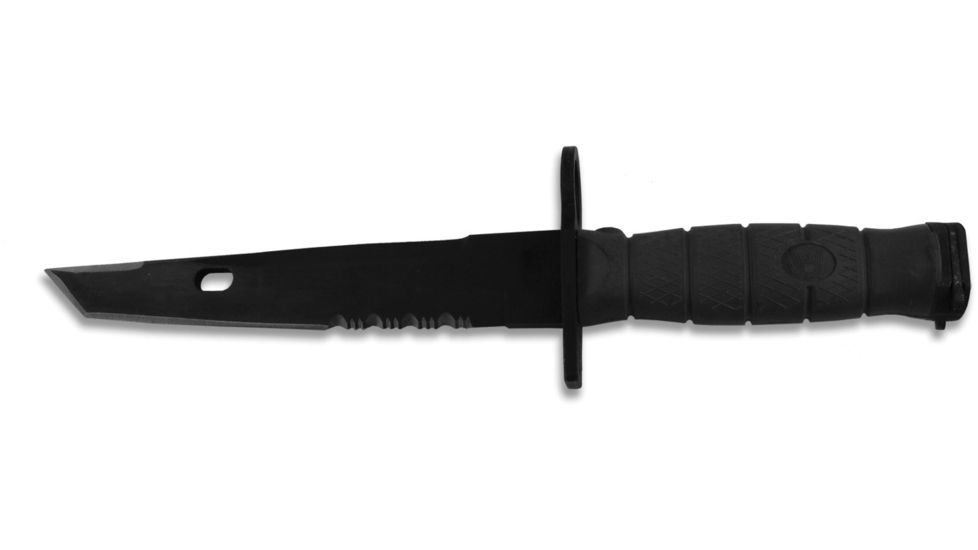 Ontario Knife Tanto Bayonet Fixed Blade Knife, Black OK1947
