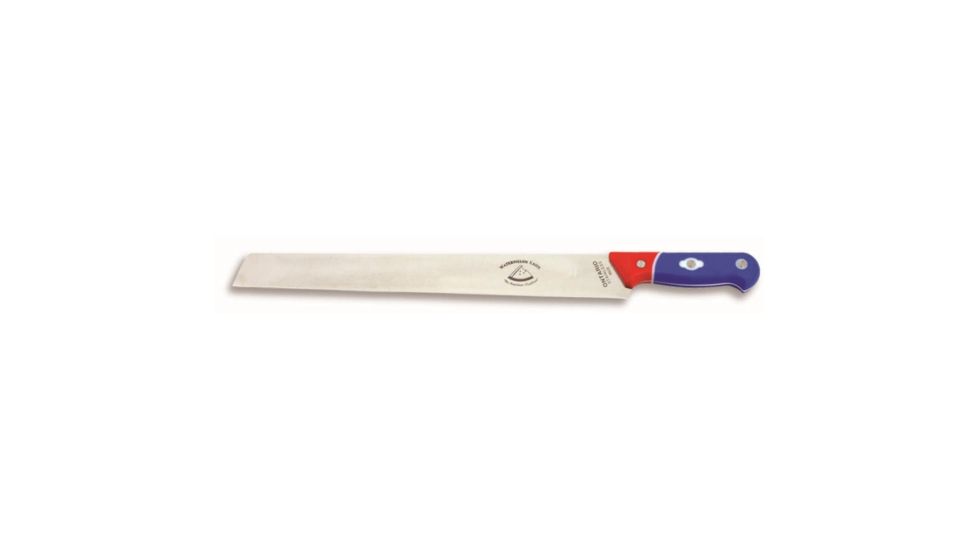 Ontario Knife Watermelon Knive, 2 1/2in Stainless Steel Blade, Red, White And Blue Textured Rubber Handle, 8828