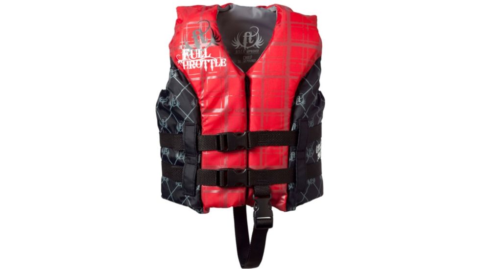 ONYX Hinged Ski Vest, S Size for Children, Nylon, Foam, Black, Red 48010069