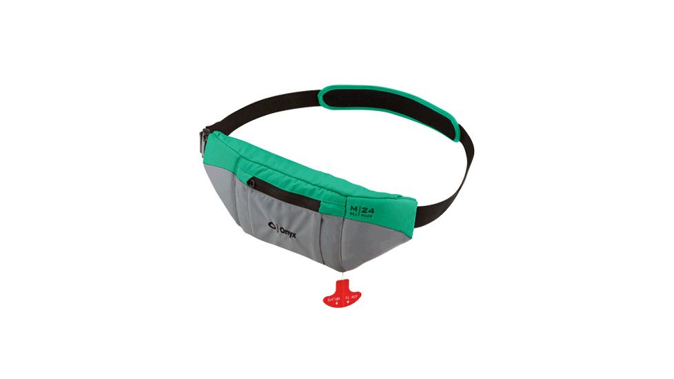 ONYX M-24 Manual Inflatable Belt Pack, green, Green ONX-130000-505-004-14