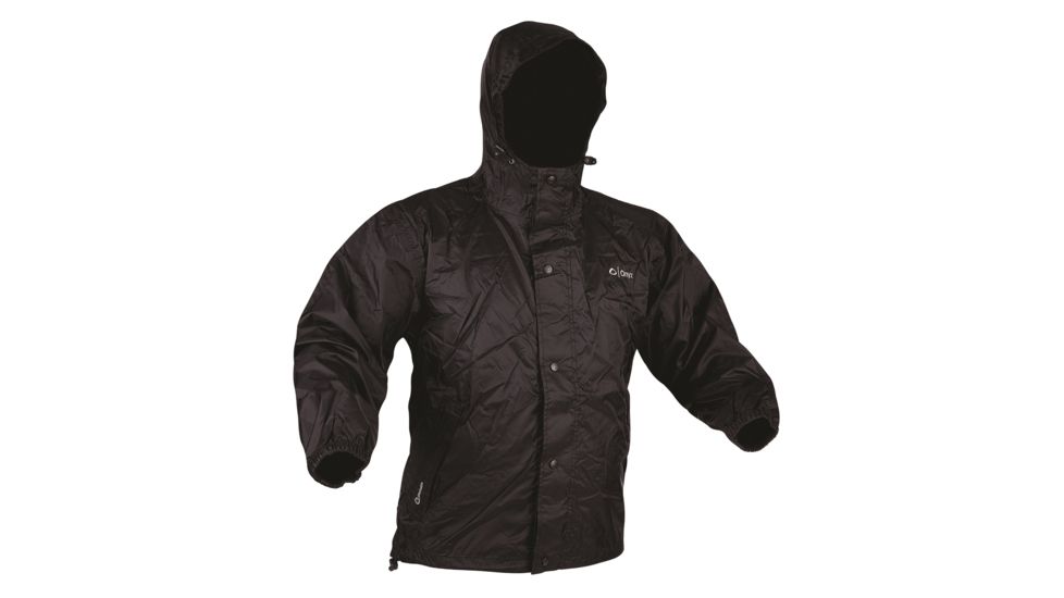 ONYX Packable Nylon Rain Jacket, Black, Extra Large 4004240