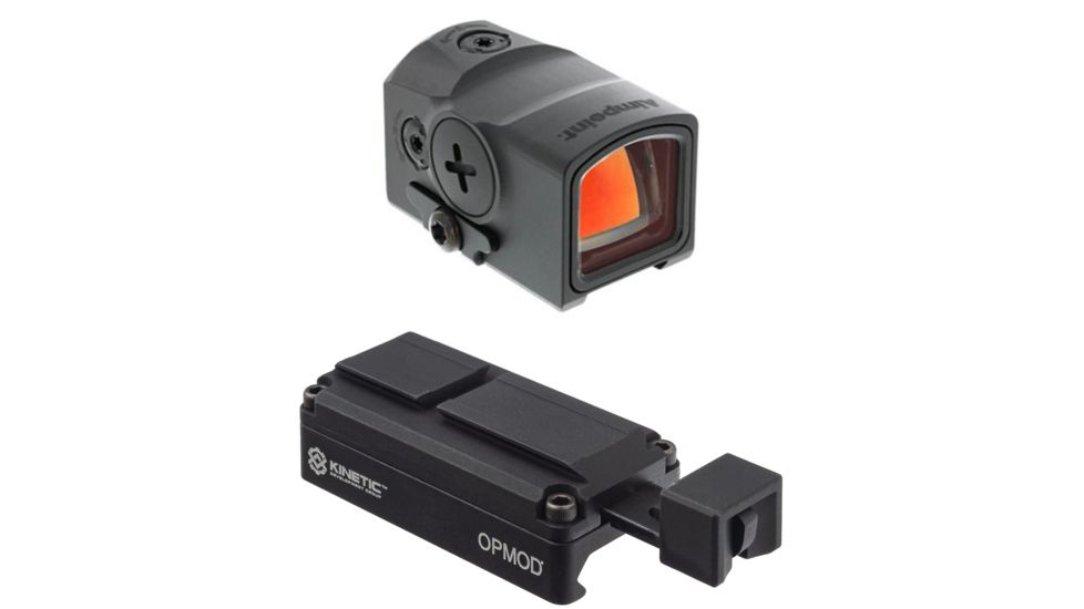 OpticsPlanet Exclusive Aimpoint Acro P-1 Red Dot Reflex Sight, 3.5 MOA Dot Reticle, w/ SIDELOK Mount, Black, Semi Matte, Anodized, 200504-KIT3