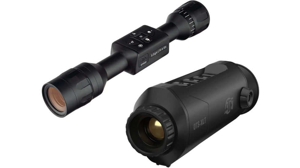 OP Exclusive - ATN OPMOD X-Sight LTV 4-12x, Day/Night Hunting Rifle Scope &amp; ATN OTS-XLT 2-8x Thermal Viewer