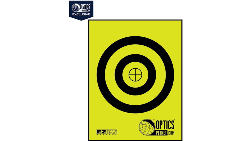 OP Exclusive - EZ2C Targets Self-Adhesive Mini 3.5in Bullseye on 4.25x5.5in Yellow and Black Ink, Tear-Off Pad of 15, Yellow, EZ2CM01Y