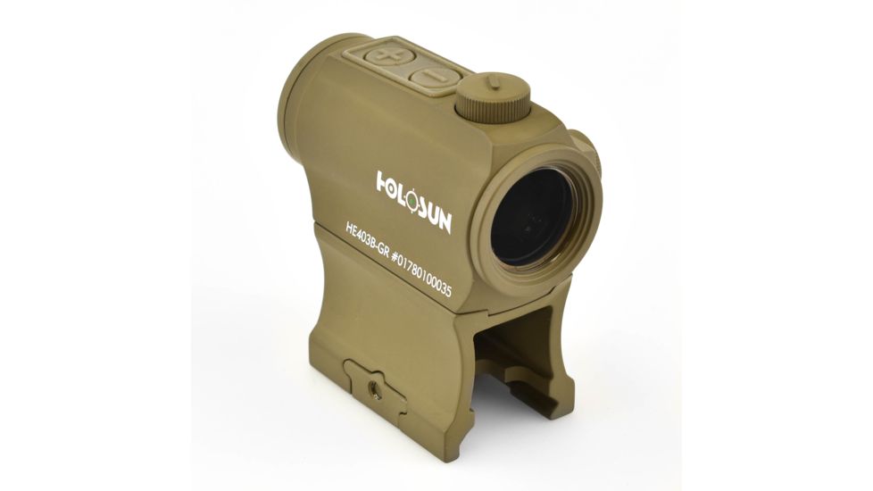 Holosun HE403B-GR Elite Green Dot Sight, FDE, HE403B-GR-FDE