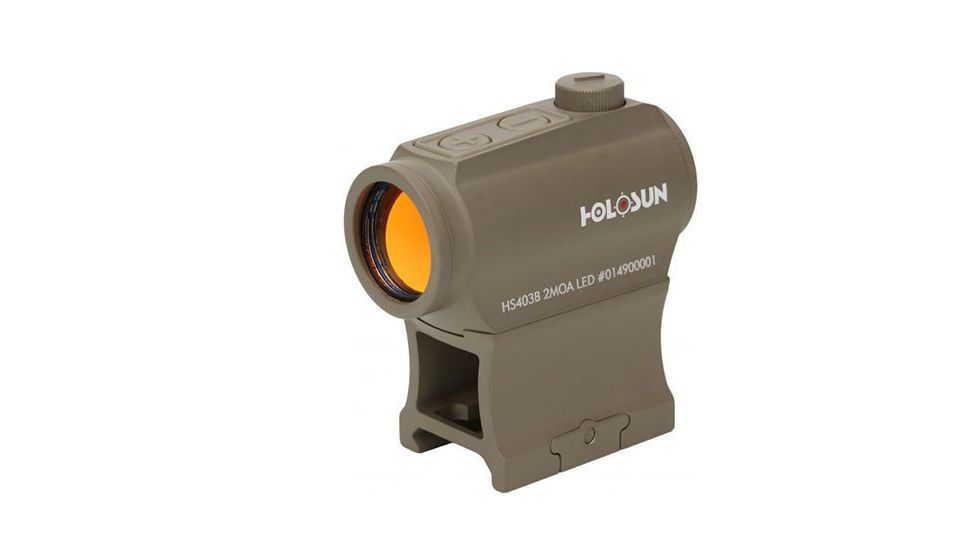 Holosun HE403B-GR Elite Green Dot Sight, FDE, HE403B-GR-FDE